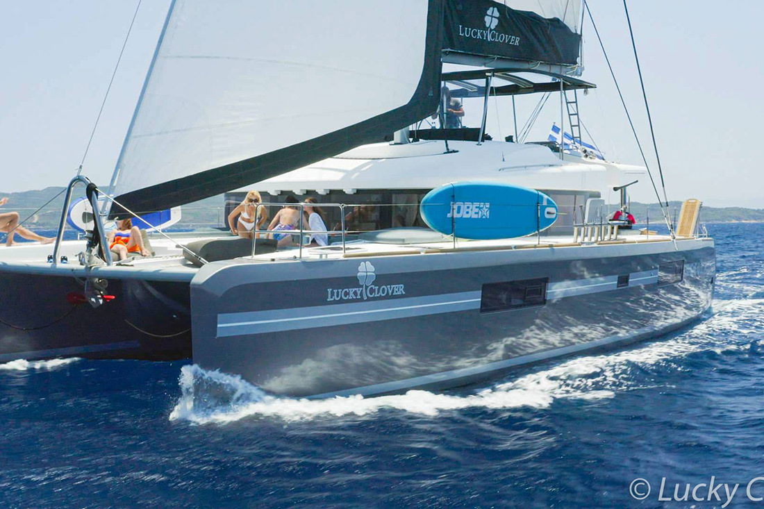 Lucky_Clover_YACHTING 2021_LuckyClover_drone-gopro_web_01-2.jpg of charter Catamaran Lucky Clover, a Lagoon 52