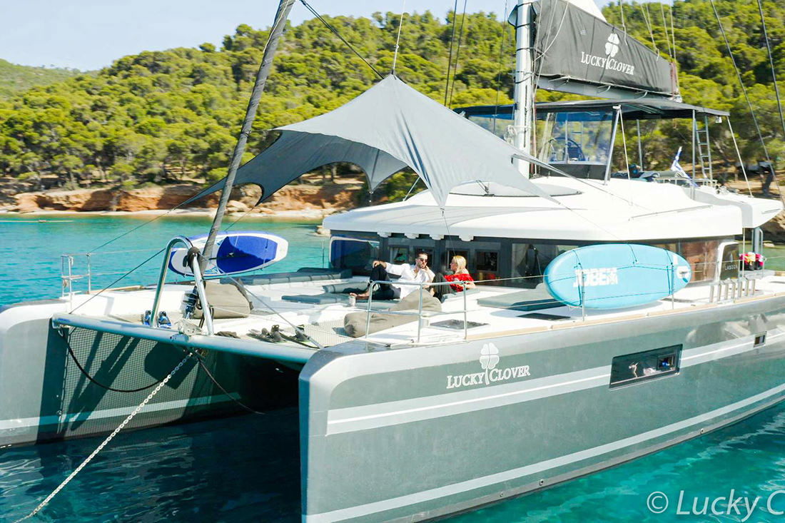 Lucky_Clover_YACHTING 2021_LuckyClover_drone-gopro_web_01-3.jpg of charter Catamaran Lucky Clover, a Lagoon 52