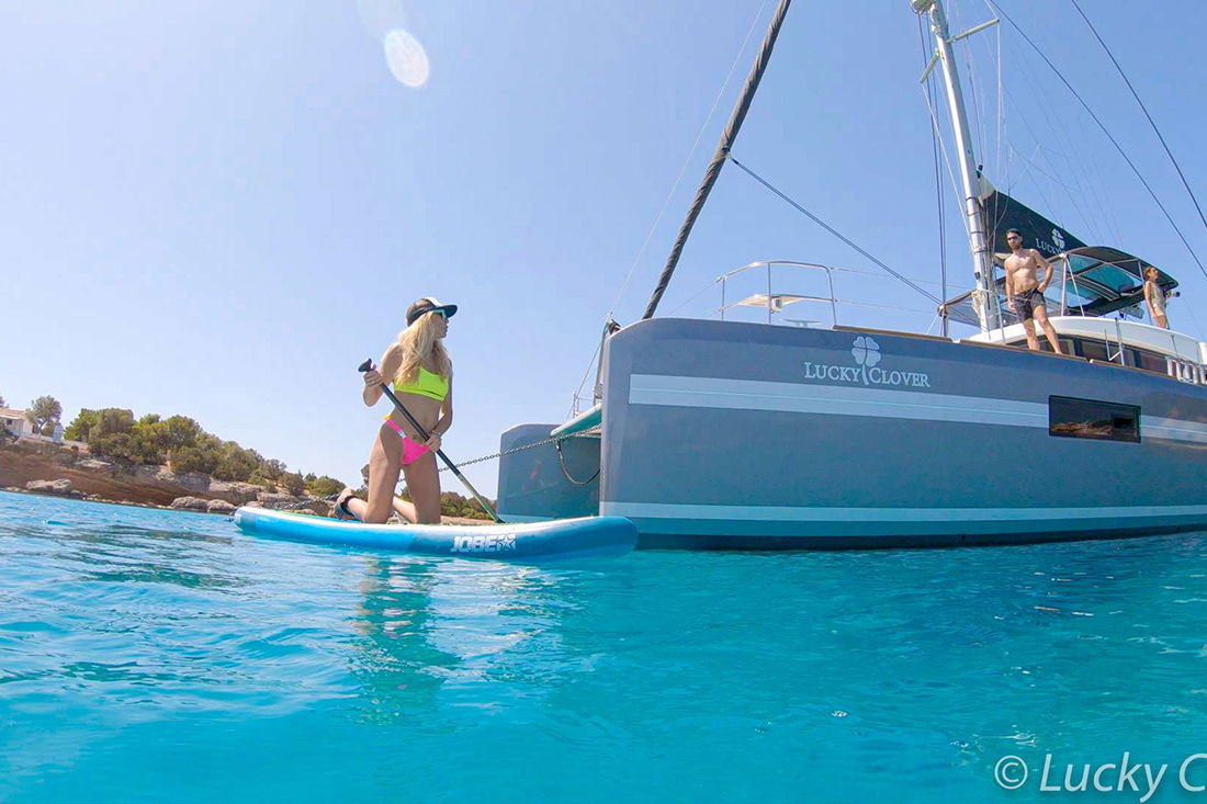 Lucky_Clover_YACHTING 2021_LuckyClover_drone-gopro_web_01-6.jpg of charter Catamaran Lucky Clover, a Lagoon 52