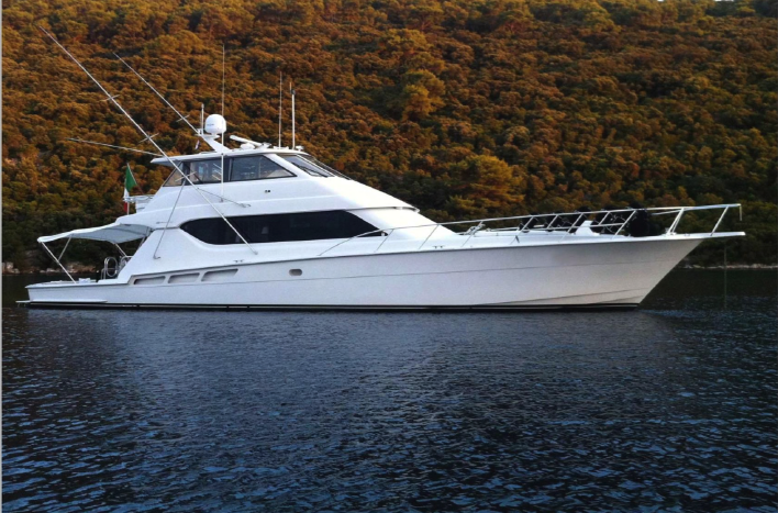 Hatteras 70 Enclosed Bridge